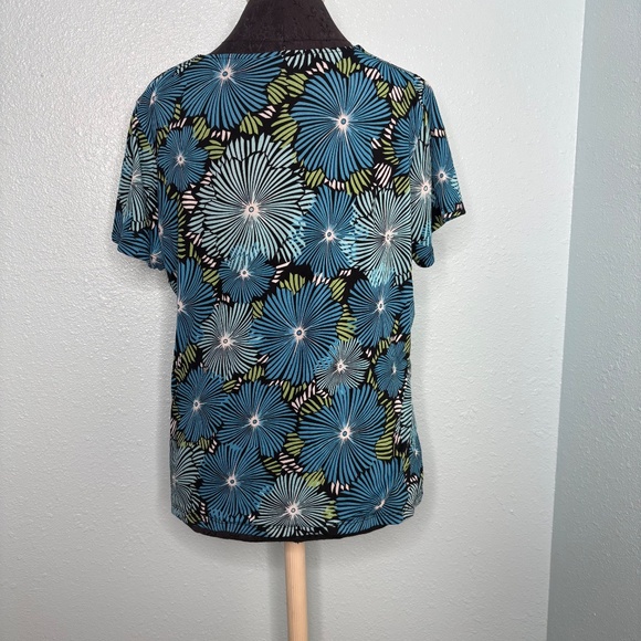JM Collection Plus Size Mid Century Modern Blouse Shirt Top - Picture 3 of 10